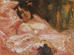 Rozsaszinben (in Pink) by Sigmund Vajda