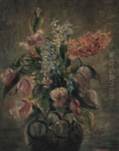 Vase De Fleurs by Valentine Synave Nicolaud (Fray) Val