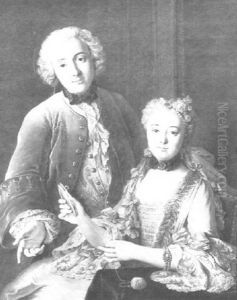Portrait D'un Couple Dans Un Interieur Portrait D'un Couple Dans Un Interieur