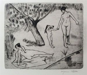 Femmes Et Enfant Au Bord De L'eau Femmes Et Enfant Au Bord De L'eau