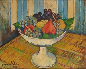 Nature Morte Au Compotier De Fruits by Suzanne Valadon