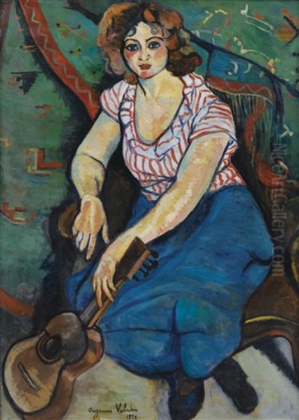Femme A La Guitare - view 1