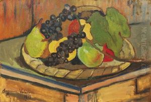 Still Life With Fruit Basket by Suzanne Valadon