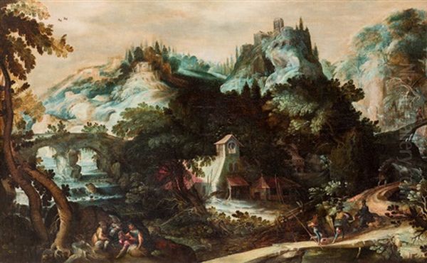 Paisaje Fantastico Con Figuras - view 1
