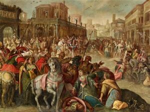 Raub Der Sabinerinnen by Frederick van Valckenborch