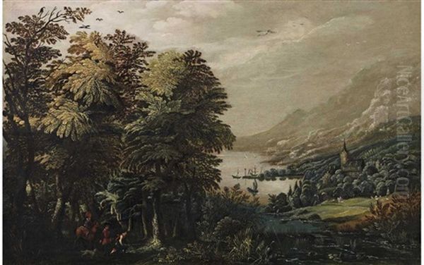 Landscape With Huntsmen - view 1