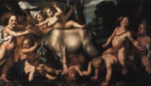 The Goat As Bad Leader Of The Young by Werner van den Valckert