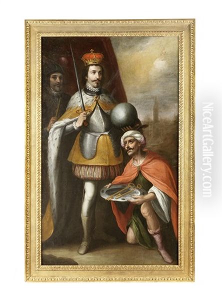 The Moorish King Of Seville, Al-jataf, Surrendering The Keys Of The City To Ferdinand Iii, King Of Castille And Leon - view 1