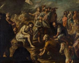 Preparativos Para La Crucifixion by Lucas De Valdes