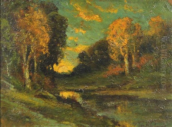 Sunset Through The Woods - view 1