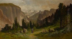 An Ahwahneechee Man And Woman In The Yosemite Valley