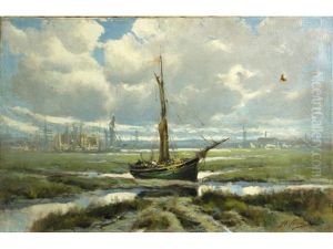 Ship In Shallow Waters