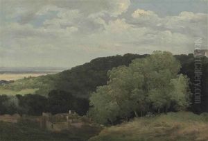 Vue De La Campagne Romaine Pres De Subiaco