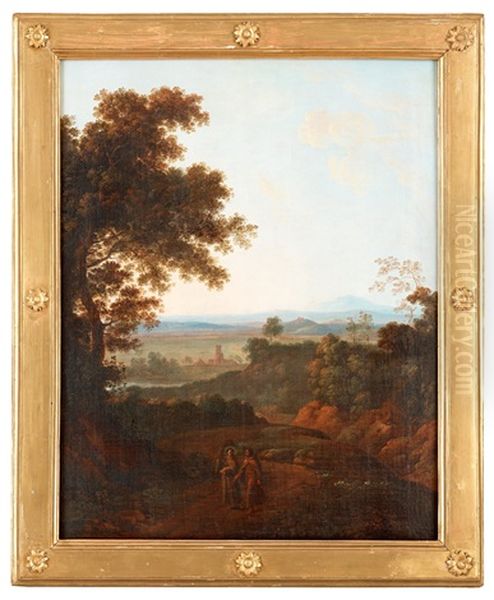 Italienskt Landskap Med Fransiskanermunkar - view 1