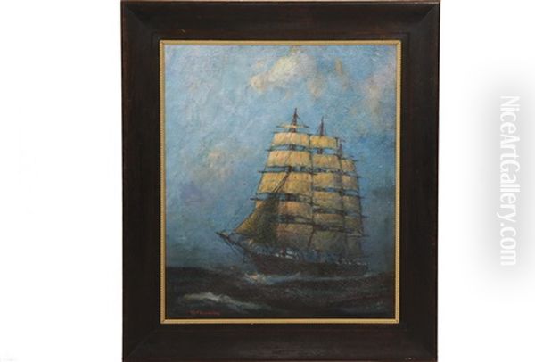Square Rigger Under Full Sail - view 1