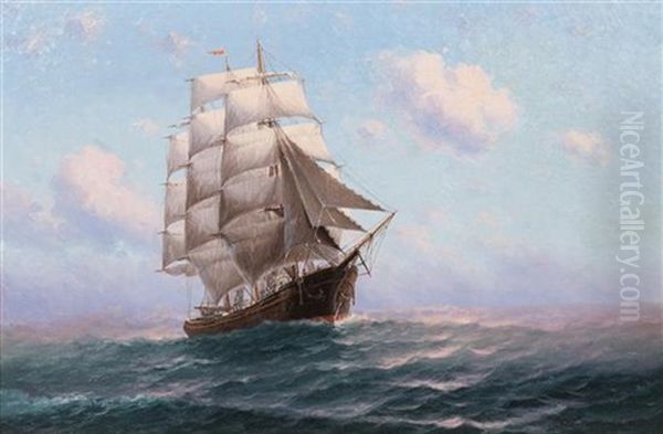 Sailing Vessel On The High Seas - view 1