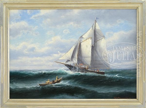 Fishing Schooner And Dory - view 1
