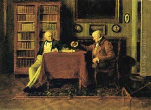 Beim Schachspiel by Ludwig Valenta