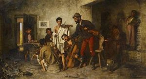 Die Jungen Musiker by Janos Valentiny