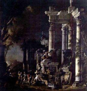 Looting At The Tomb by Giuseppe Valeriani