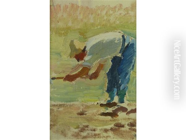 A Vineyard Worker - view 1
