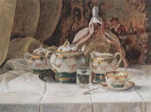 Biedermeierliches Stilleben by Georg Valka