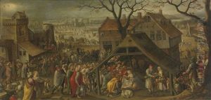 Adoration Of The Magi by Marten van Valkenborch the Elder