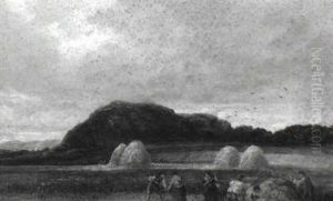Haymaking-blackford Farm, Edinburgh by William Fleming Vallance