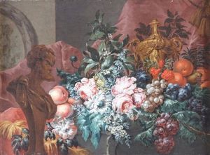 Natura Morta Di Fiori E Frutti