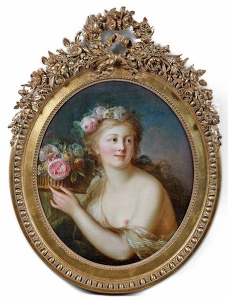 Portrait De Jeune Femme En Flore - view 1