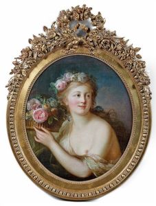 Portrait De Jeune Femme En Flore