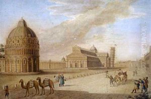 Veduta Della Piazza Dei Miracoli A Pisa Veduta Della Piazza Dei Miracoli A Pisa