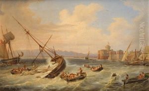 Entree Difficile Au Port De Livourne, Le Sauvetage