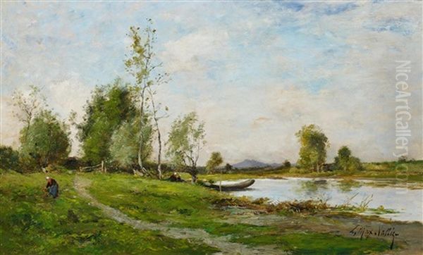 Flusslandschaft Bei Barbizon - view 1