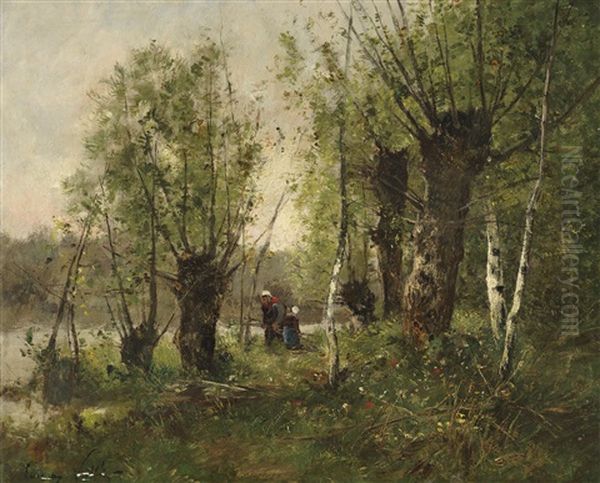 Landschaft Mit Reisigsammlerinnen - view 1
