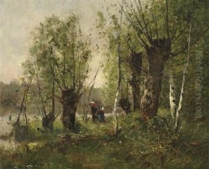 Landschaft Mit Reisigsammlerinnen Landschaft Mit Reisigsammlerinnen