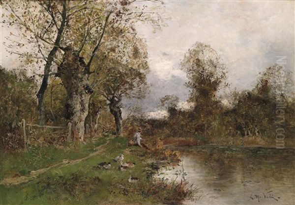 Angler Am Bach - view 1