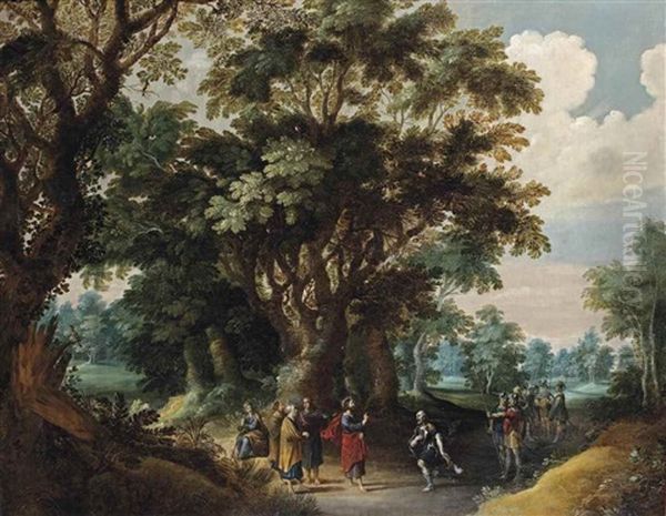 A Forest Landscape With Christ And The Centurion - view 1