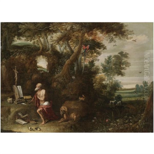 Saint Jerome In The Wilderness - view 1