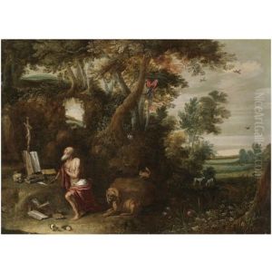 Saint Jerome In The Wilderness by Gerard de la Vallee