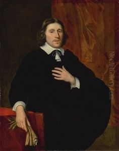 Portrait Of A Gentleman, Three-quarter Length by Louis Vallee