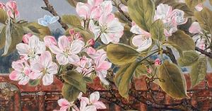 Apple Blossom And Butterfly by Rosa Brett
