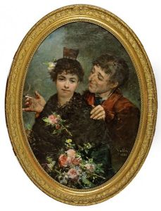 Couple Aux Fleurs by Lorenzo Valles