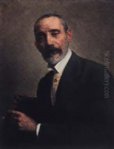 A Gentleman Smoking A Cigar by Lorenzo Valles