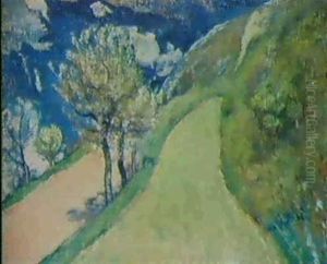 Printemps A Vercorin by Edouard Vallet