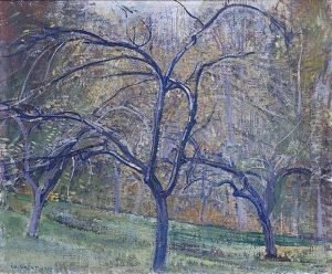 Le Verger - Automne by Edouard (Eugene Francois) Vallet