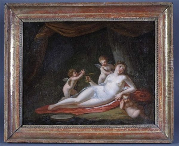 Une Bacchante Entouree D'amours - view 1