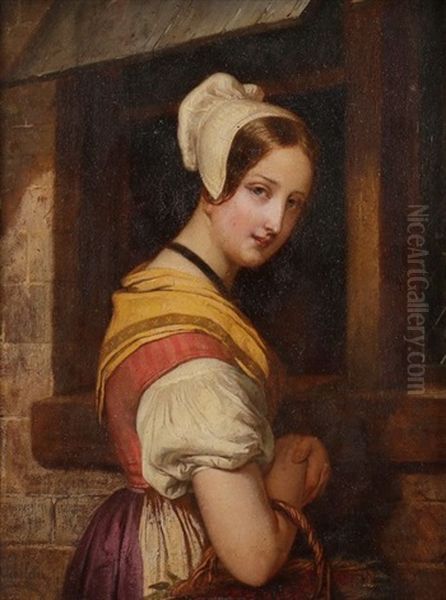 Jeune Fille Au Panier - view 1