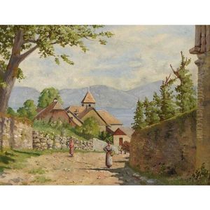 Dorfansicht by Paul Aime Vallouy