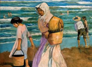 Mariscadoras by Ernesto Valls Sanmartin